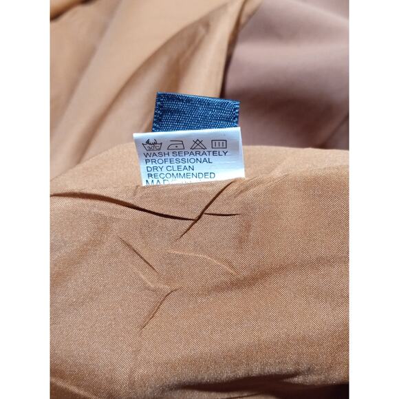 Fashion Noma Women's Medium Blazer Copper Colored Long Sleeves Open Front - Picture 4 of 7